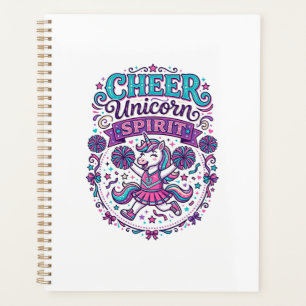 Agenda Dibujo de Arte de Unicornio Alegre Espíritu de Uni