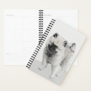 Agenda Dibujo de cachorros de Keeshond - Arte de perros o