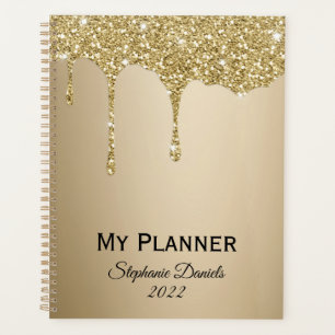 Agenda Dibujo de goteo de purpurina