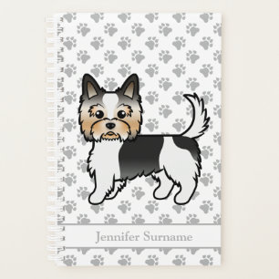 Agenda Dibujo de perro de dibujos animados lindo Biewer T