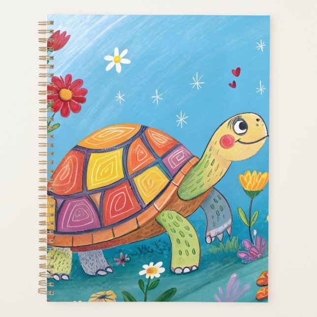 Agenda Dibujo de tortuga bebé (Anverso)
