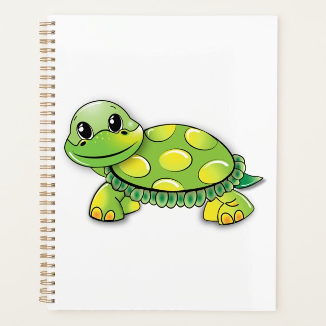 Agenda Dibujo del Personalizado infantil tórtoso de tortu (Anverso)