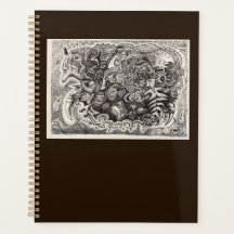 Dibujo híbrido de tinta de bestia