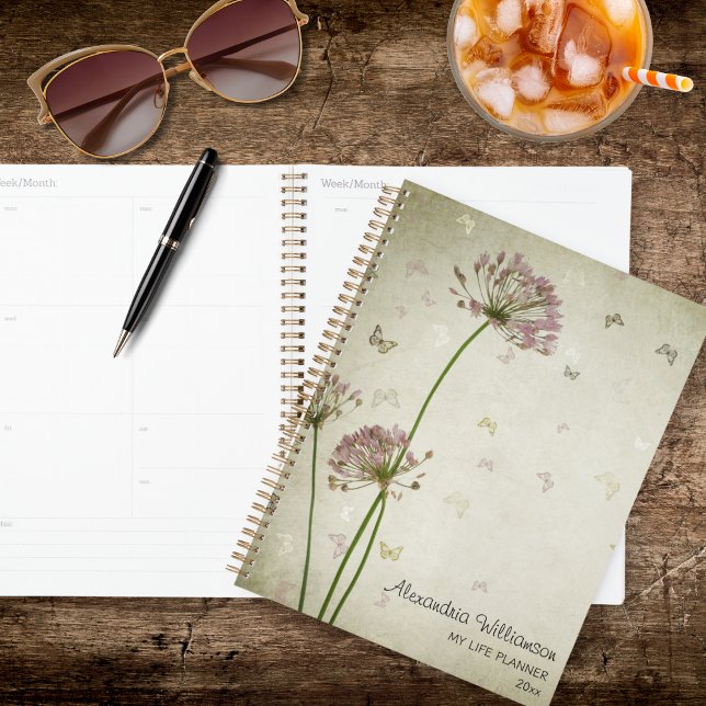 Agenda Diente de León y Mariposas Rústicos  (Subido por el creador)