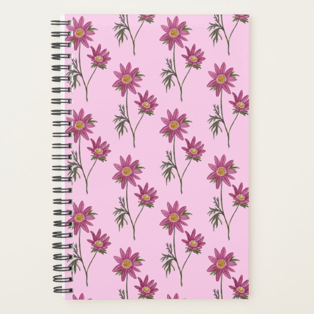 Agenda Dill Daisy Planner - Patrón rosa (Anverso)