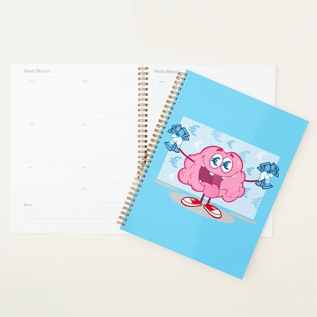 Agenda Dinero gracioso Personalizado de cerebro Euro Love (Subido por el creador)
