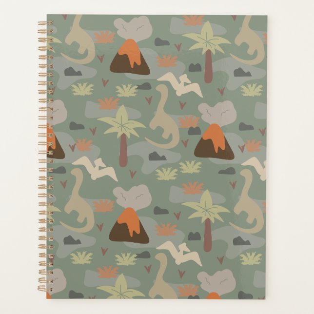 Agenda Dinosaurio Camuflaje y Volcanes (Anverso)