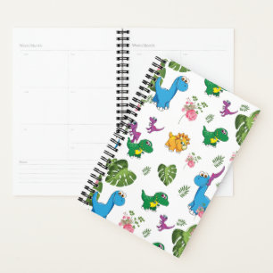 Agenda Dinosaurio gracioso, hojas