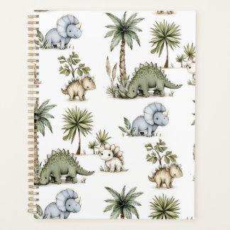 Agenda Dinosaurios Bebés Adorables en Acuarela