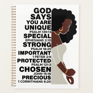 Agenda Dios Dice Soy Mujeres Cristianas Negras Melanina S