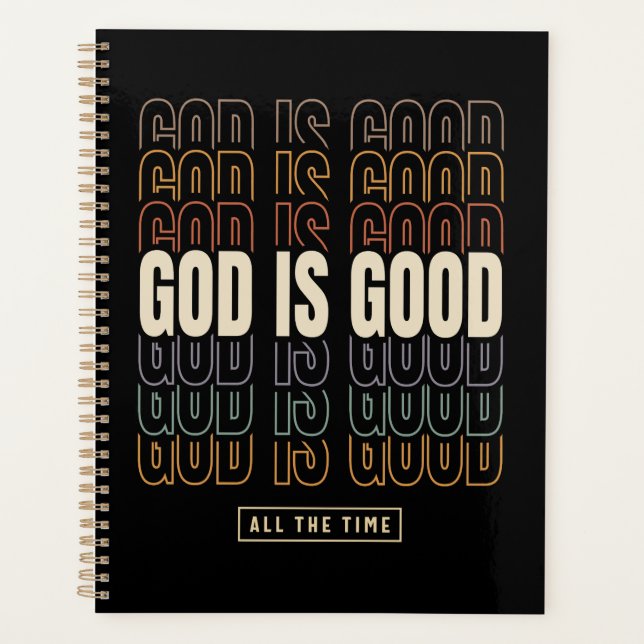 Agenda Dios es bueno todo el tiempo - Diseño Inspirador (Anverso)