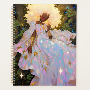 Agenda Diosa de la naturaleza Arte de fantasía afroameric