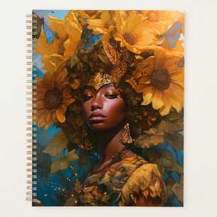 Agenda Diosa del girasol Arte fantástico