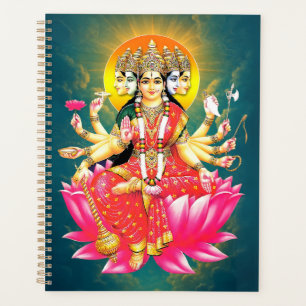 Agenda Diosa Gayatri Devi en la deidad hindú de Lotus