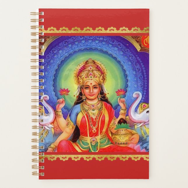Agenda Diosa hindú Lakshmi Maa (Anverso)