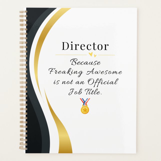 Agenda Director Planner - Gracioso regalo de cargo de tra (Anverso)