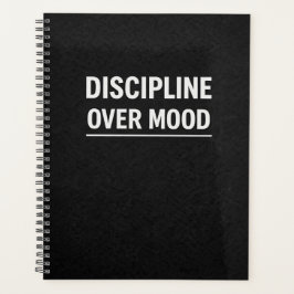 Agenda Discipline Over Mood Motivational Planner