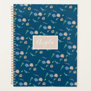 Agenda Diseñador de eventos botánicos de flores silvestre