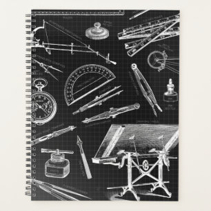 Agenda Diseñador de herramientas de arquitecto Blanco ne