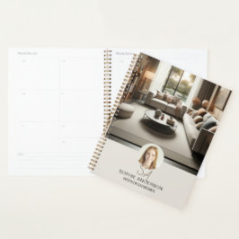 Agenda Diseñador interior Personalizado Monograma profesi