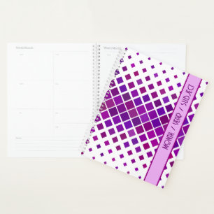 Agenda Diseñador moderno y elegante de diseño gráfico púr