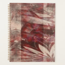 diseño abstracto rojizo Planner
