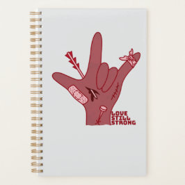 Agenda Diseño ASL ILY - Amor Herido Pero Todavía Fuerte