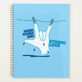 Agenda Diseño ASL - Lava, Enjuaga y Seca el Amor ILY