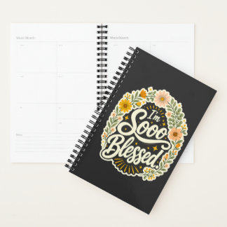Agenda Diseño Cristiano Floral Bendito Basado en la Fe 