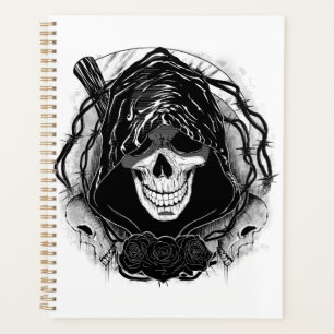 Agenda Diseño de arte de cráneo