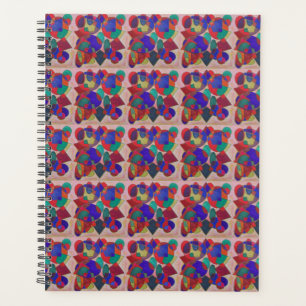 Agenda Diseño de arte de vidrio manchado pintura real mul