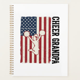Agenda Diseño de camiseta con bandera vintage patriótica