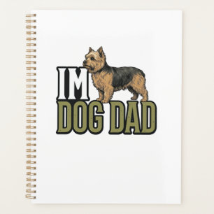 Agenda Diseño de camiseta con grabado de terrier para pap