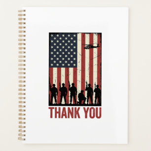 Agenda Diseño de camiseta de bandera americana militar ag