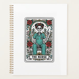 Agenda Diseño de camiseta de carta de tarot de enfermera