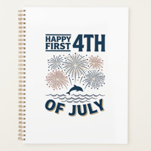 Agenda Diseño de camiseta de fuegos artificiales del 4 de