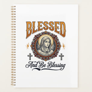 Agenda Diseño de camiseta de grabado vintage cristiano be