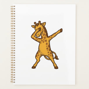 Agenda Diseño de camiseta de grabado vintage de jirafa ha