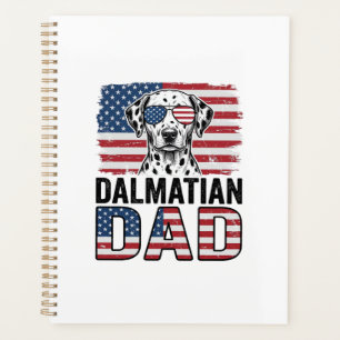 Agenda Diseño de camiseta de perro vintage patriota padre