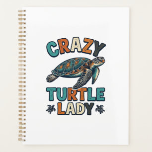 Agenda Diseño de camiseta de tortuga marina vintage Crazy