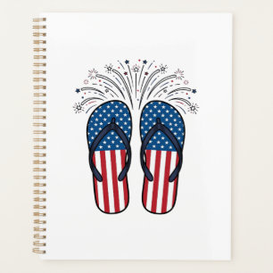 Agenda Diseño de camiseta de verano de fuegos artificiale