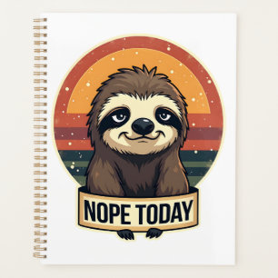 Agenda Diseño de camiseta divertida vintage de perezoso g