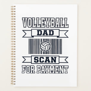 Agenda Diseño de camiseta divertido para padre de voleibo