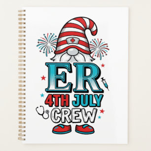 Agenda Diseño de camiseta Gnome Patriótico ER 4 de julio