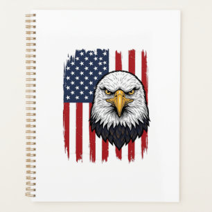 Agenda Diseño de camiseta patriótica de bandera americana