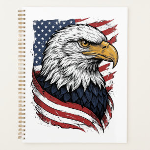 Agenda Diseño de camiseta patriótica de bandera americana