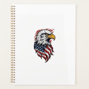 Agenda Diseño de camiseta vectorial de águila patriótica
