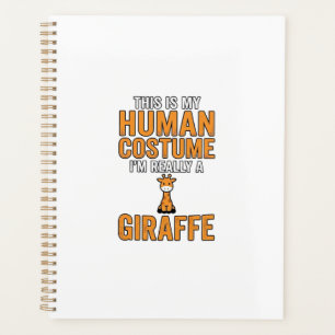 Agenda Diseño de camiseta vectorial de disfraz de jirafa 