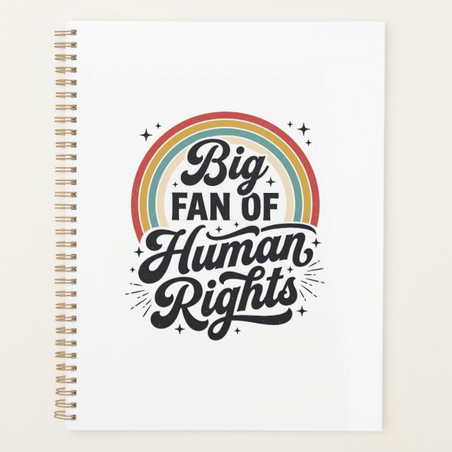 Agenda Diseño de camiseta vectorial retro arcoíris de der (Anverso)