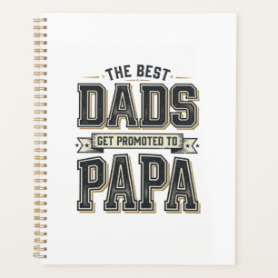 Agenda Diseño de camiseta Vintage Best Dads Promoted To P